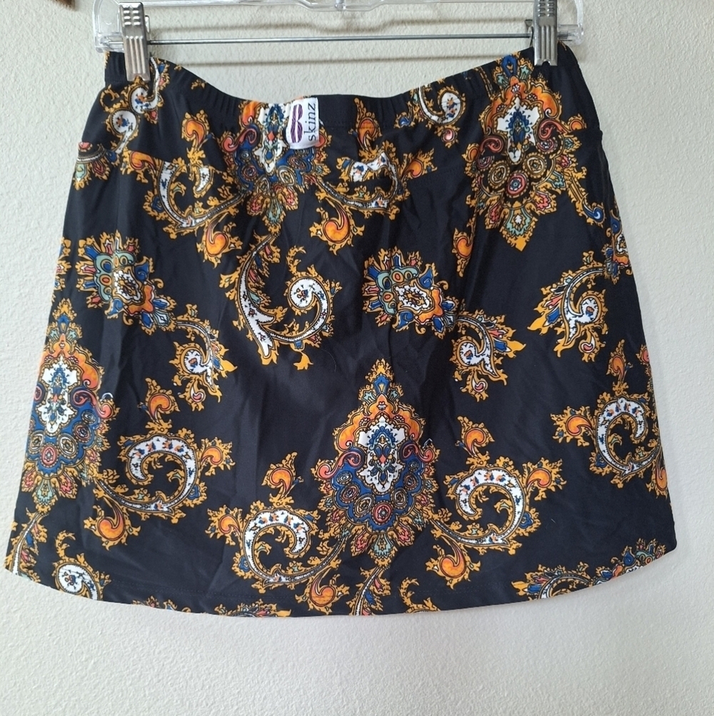 BSkinz Womens Golf Skorts Black W/Mulitcolored Print Size L - Picture 7 of 7